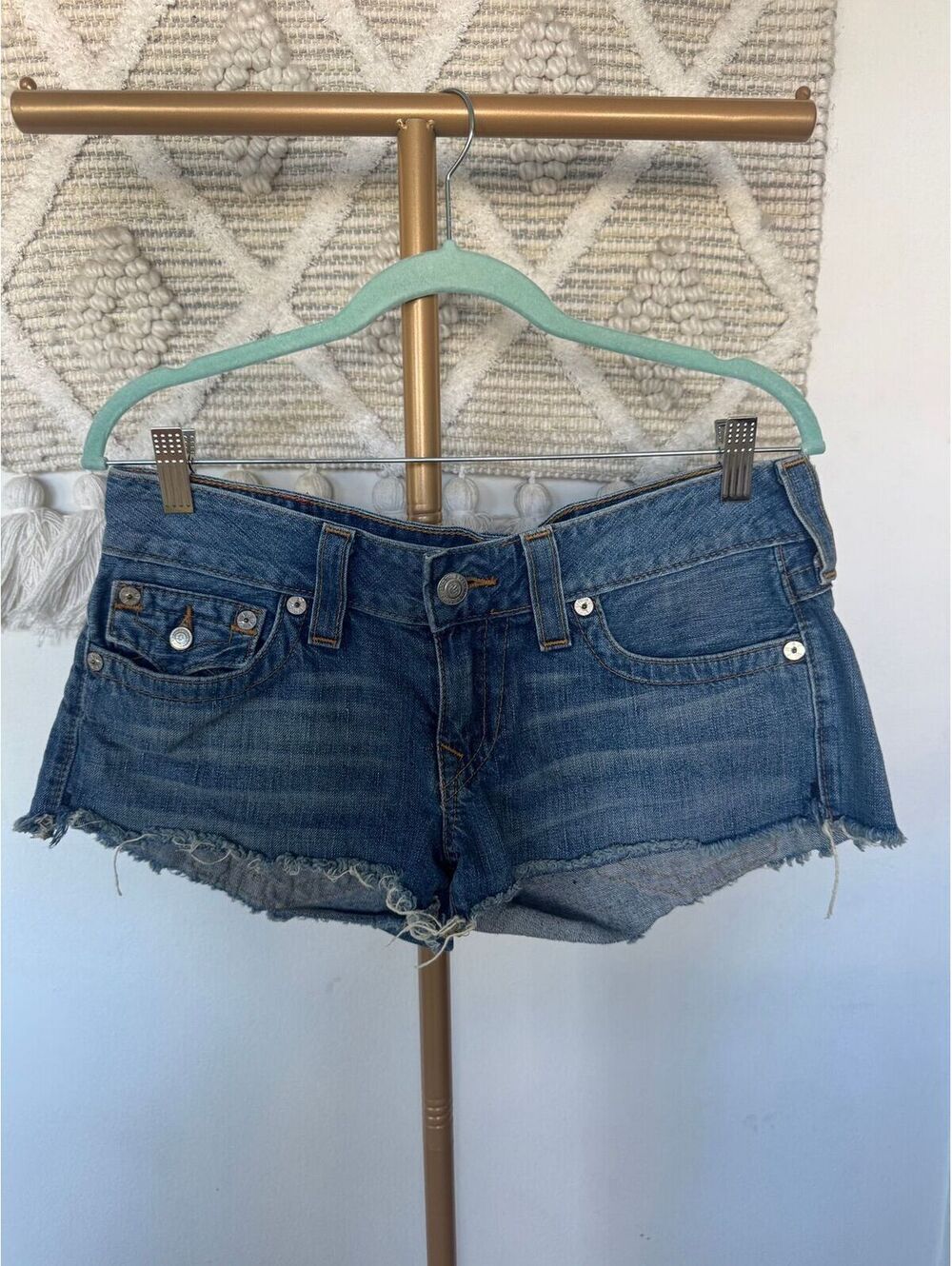 TRUE RELIGION Y2K DENIM SHORTS